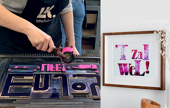 Workshop: Kleurrijke poster drukken met houten letters